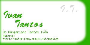 ivan tantos business card